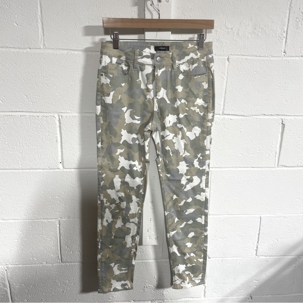 Aqua Camouflage Skinny Jeans Sz 26